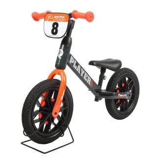 Balance bike 12   QPLAY Player, gri portocaliu