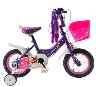 Bicicleta copii 12   BR Jasmine, mov, varsta 2-4 ani