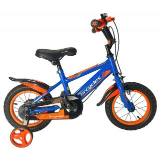 Bicicleta copii 12   BR Jasper, albastru portocaliu, varsta 2-4 ani