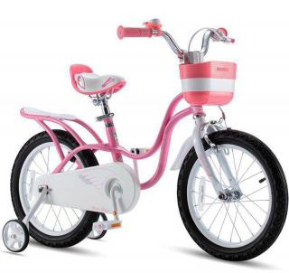 Bicicleta copii 12   ROYAL BABY Little Swan, roz, varsta 3-5 ani