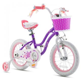 Bicicleta copii 14   ROYAL BABY Star Girl, mov, varsta 3-5 ani