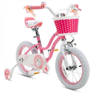 Bicicleta copii 14   ROYAL BABY Star Girl, roz, varsta 3-5 ani