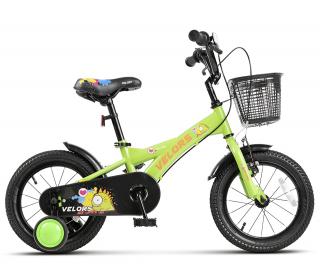 Bicicleta copii 14   VELORS V1401, verde portocaliu, varsta 3-5 ani