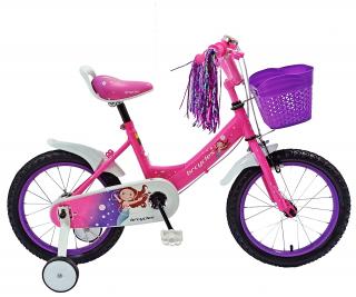 Bicicleta copii 16   BR Jasmine, roz, varsta 4-6 ani