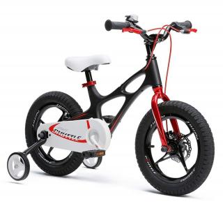 Bicicleta copii 16   ROYAL BABY Space Shuttle, cadru si roti magneziu, negru, varsta 4-6 ani