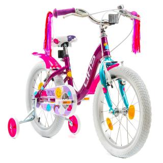 Bicicleta copii 18   DHS Spring, mov roz, varsta 5-7 ani