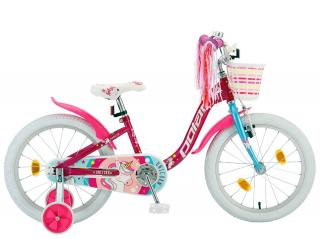 Bicicleta copii 18   POLAR Junior Unicorn, roz, varsta 5-7 ani