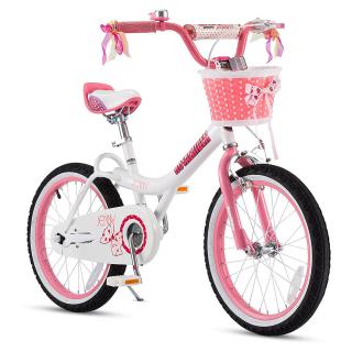 Bicicleta copii 18   ROYAL BABY  Jenny, alb roz, varsta 5-7 ani