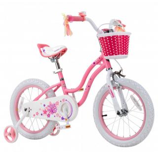 Bicicleta copii 18   ROYAL BABY Star Girl, roz, varsta 5-7 ani