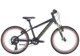 Bicicleta copii 20   BULLS Tokee 20, cadru aluminiu, 7 viteze, negru verde, varsta 7-10 ani