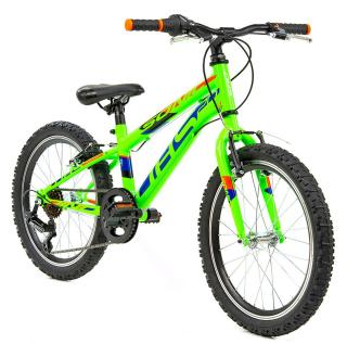 Bicicleta copii 20   DHS Sonic 20, cadru otel, frane V-Brake, 6 viteze, verde, varsta 7-10 ani