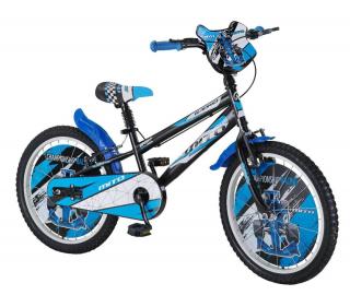 Bicicleta copii 20   MITO BadKid Racing, negru albastru, varsta 7-10 ani