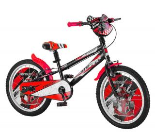 Bicicleta copii 20   MITO BadKid Racing, negru rosu, varsta 7-10 ani