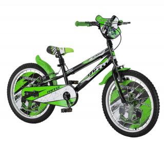 Bicicleta copii 20   MITO BadKid Racing, negru verde, varsta 7-10 ani