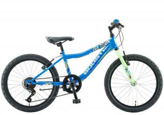 Bicicleta copii 20   POLAR Booster Plasma 200, cadru otel, frane V-Brake, 6 viteze, albastru, varsta 7-10 ani