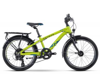 Bicicleta copii 20   RAYMON TwoRay 1.5 Street, cadru aluminiu 10.6  , manete revoshift, frane V-Brake, 7 viteze, verde fluo