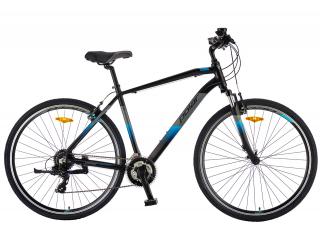 Bicicleta cross-fitness 28   POLAR Forester Comp, cadru aluminiu 17  , manete secventiale, frane V-Brake, 24 viteze, negru albastru