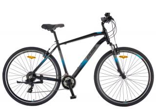 Bicicleta cross-fitness 28   POLAR Forester Comp, cadru aluminiu 20.5  , manete secventiale, frane V-Brake, 24 viteze, negru albastru