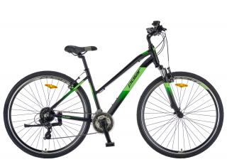 Bicicleta cross-fitness 28   POLAR Forester Comp Lady, cadru aluminiu 19  , manete secventiale, frane V-Brake, 24 viteze, negru verde