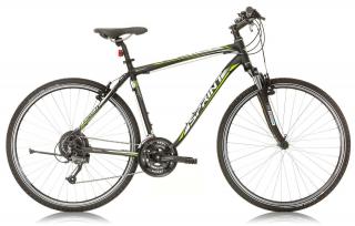 Bicicleta cross-fitness 28   SPRINT Sintero Man, cadru aluminiu 20.5  , manete secventiale, frane V-Brake, 24 viteze, negru mat