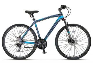 Bicicleta Cross-Fitness 28   UMIT Magnetic HYD, cadru aluminiu 18  , frane hidraulice, 21 viteze, antracit albastru