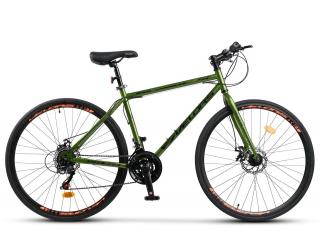 Bicicleta cross-fitness 28   VELORS Speeder RS-4, cadru otel 16  , manete secventiale, frane disc, 21 viteze, verde negru