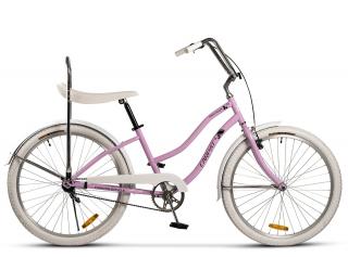 Bicicleta Cruiser 26   CARPAT Liberta, cadru otel 21  , frane V-Brake torpedo, single speed, roz