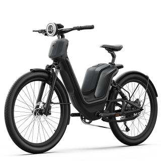 Bicicleta electrica 27.5   NIU Aero 27800, cadru aluminiu 18  , manete secventiale, frane hidraulice, 8 viteze, negru gri