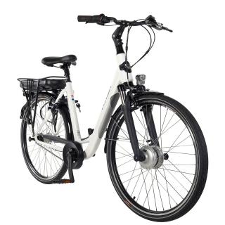 Bicicleta electrica City 28   CORWIN 28122, cadru aluminiu 19  , frane V-Brake torpedo, 7 viteze, alb