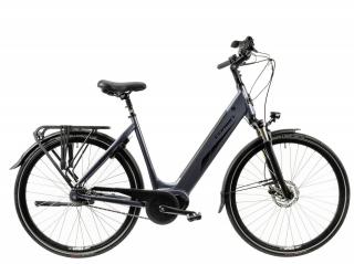 Bicicleta electrica City 28   CORWIN 28426, cadru aluminiu 19  , frane hidraulice, 7 viteze, gri lucios