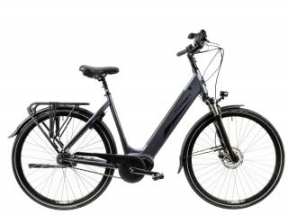 Bicicleta electrica City 28   CORWIN 28426, cadru aluminiu 21  , frane hidraulice, 7 viteze, gri lucios