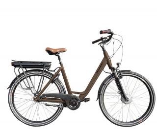 Bicicleta electrica City 28   DEVRON 28120 CN7, cadru aluminiu 21  , frane V-Brake torpedo, 7 viteze in butuc, maro