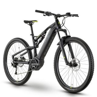 Bicicleta electrica MTB-FS 29   RAYMON FullRay 130E 4.0, cadru aluminiu 19.5  , manete secventiale, frane hidraulice, 9 viteze, negru