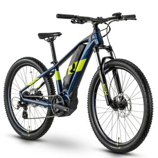 Bicicleta electrica MTB-HT 26   RAYMON HardRay E1.0, cadru aluminiu 14  , manete secventiale, frane hidraulice, 8 viteze, albastru verde