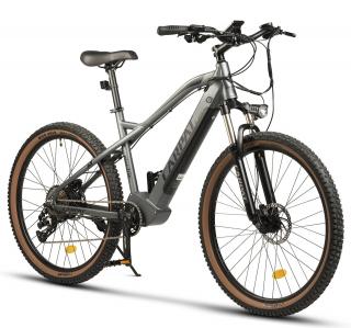 Bicicleta electrica MTB-HT 27.5   CARPAT C275H7E, cadru aluminiu 17  , manete secventiale, frane hidraulice, 11 viteze, gri negru