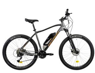 Bicicleta electrica MTB-HT 27.5   DEVRON Riddle M1.7, cadru aluminiu 19  , manete secventiale, frane hidraulice, 18 viteze, gri