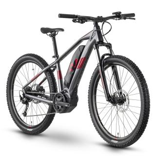 Bicicleta electrica MTB-HT 27.5   RAYMON HardRay E3.0, cadru aluminiu 16  , manete secventiale, frane hidraulice, 9 viteze,  gri rosu