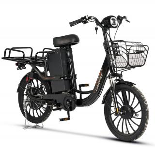 Bicicleta electrica tip scooter 20   CARPAT E-Delivery 20314E, cadru otel 16  , frane tambur disc, autonomie 60-80 km, negru