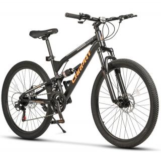 Bicicleta MTB-FS 26   CARPAT CityCross, cadru otel 17.5  , frane disc, manete secventiale, 21 viteze, negru portocaliu