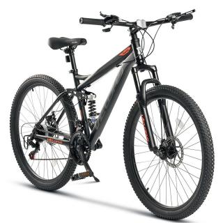 Bicicleta MTB-FS 26   VELORS Earth, cadru otel 17  , manete secventiale, frane disc, 21 viteze, negru portocaliu