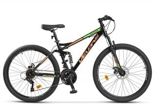 Bicicleta MTB-FS 26   VELORS Matador 2.6, cadru otel 17  , manete secventiale, frane disc, 21 viteze, negru portocaliu