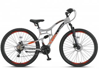 Bicicleta MTB-FS 27.5   UMIT Stallion 2D, cadru otel 16  , frane disc, 21 viteze, gri portocaliu