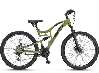 Bicicleta MTB-FS 27.5   UMIT Stallion 2D, cadru otel 16  , frane disc, 21 viteze, kaki