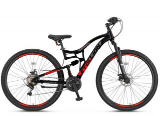 Bicicleta MTB-FS 27.5   UMIT Stallion 2D, cadru otel 16  , frane disc, 21 viteze, negru rosu