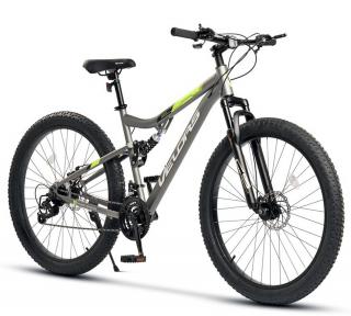 Bicicleta MTB-FS 27.5   VELORS Dynamic, cadru otel 17  , manete secventiale, frane disc, 21 viteze, gri verde