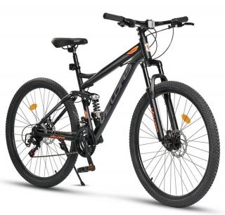 Bicicleta MTB-FS 27.5   VELORS Matador 2.7, cadru otel 17  , manete secventiale, frane disc, 21 viteze, negru gri