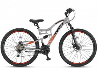 Bicicleta MTB-FS 29   UMIT Stallion 2D, cadru otel 16  , frane disc, 21 viteze, gri portocaliu