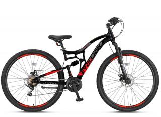 Bicicleta MTB-FS 29   UMIT Stallion 2D, cadru otel 16  , frane disc, 21 viteze, negru rosu