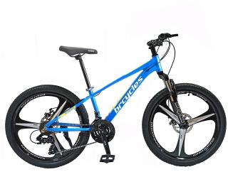 Bicicleta MTB-HT 24   BR Tornado ProMG, cadru aluminiu 13  , jante magneziu, manete secventiale, frane disc, 21 viteze, albastru