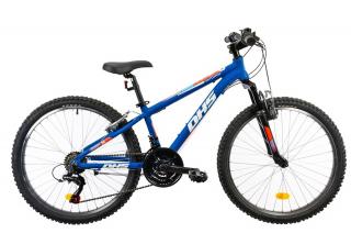 Bicicleta MTB-HT 24   DHS 2423, cadru aluminiu 13  , frane V-Brake, 18 viteze, albastru